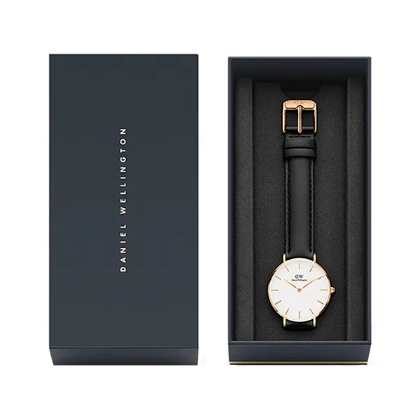 Đồng Hồ Daniel Wellington Petite Sheffield 32mm DW00100174 Màu Đen Trắng