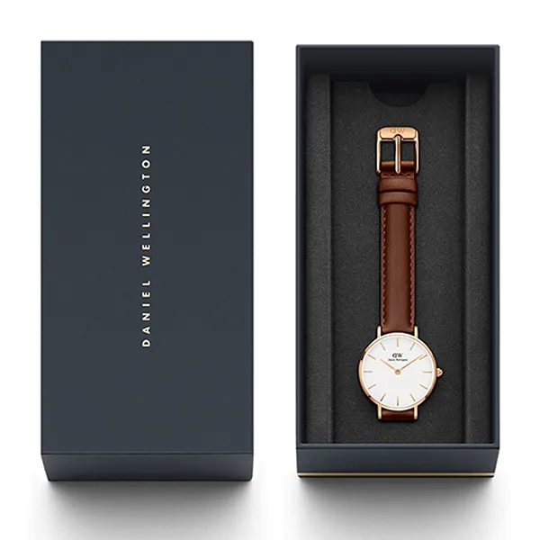Đồng Hồ Daniel Wellington Petite ST Mawes RG White 28mm DW00100231 Màu Nâu Trắng