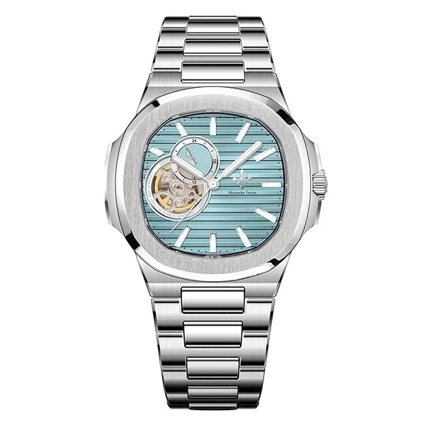 Đồng Hồ Nam Alexander Ferros 6012S/13 Màu Xanh Bạc