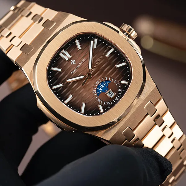 Đồng Hồ Nam Alexander Ferros 6122R/08 Màu Vàng Hồng