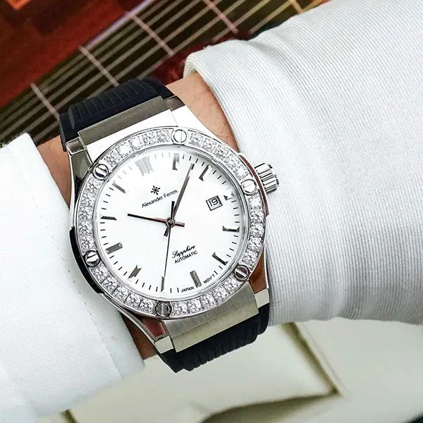 Đồng Hồ Nam Alexander Ferros 6161S-02 Màu Bạc - Đen