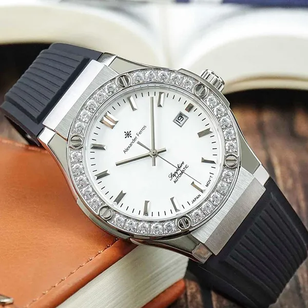 Đồng Hồ Nam Alexander Ferros 6161S-02 Màu Bạc - Đen