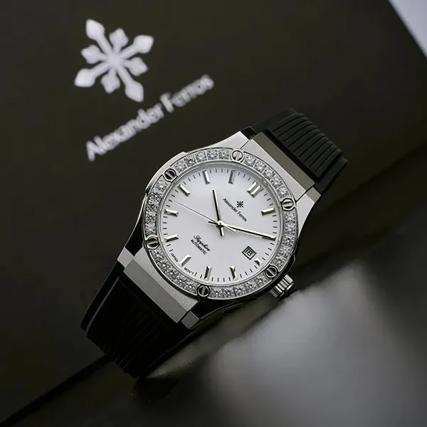 Đồng Hồ Nam Alexander Ferros 6161S-02 Màu Đen Bạc