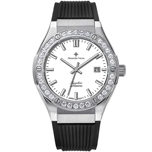 Đồng Hồ Nam Alexander Ferros 6161S-02 Màu Đen Bạc