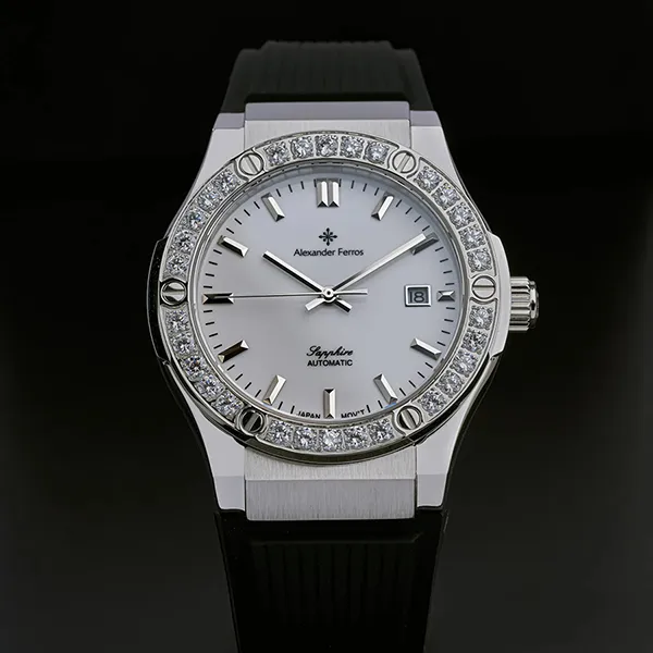 Đồng Hồ Nam Alexander Ferros 6161S-02 Màu Đen Bạc