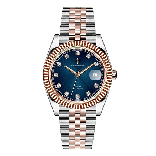Đồng Hồ Nam Alexander Ferros 8032D/05 Màu Xanh Bạc