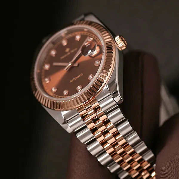 Đồng Hồ Nam Alexander Ferros 8132D/08 Màu Bạc - Vàng Hồng