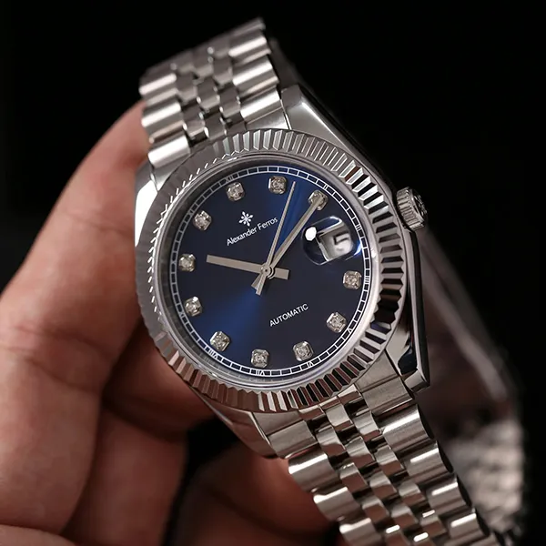 Đồng Hồ Nam Alexander Ferros 8132S/05 Màu Xanh Bạc