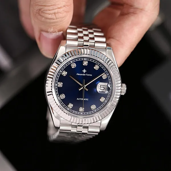 Đồng Hồ Nam Alexander Ferros 8132S/05 Màu Xanh Bạc