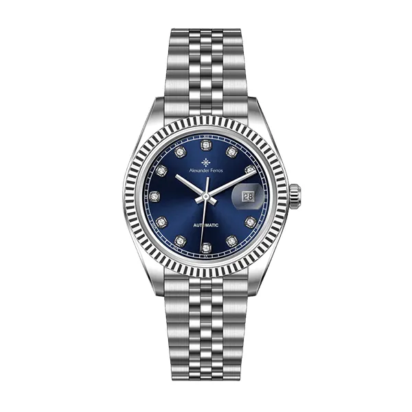Đồng Hồ Nam Alexander Ferros 8132S/05 Màu Xanh Bạc