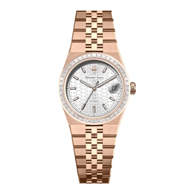 Đồng Hồ Nam Alexander Ferros 8181R/02 Màu Vàng Hồng