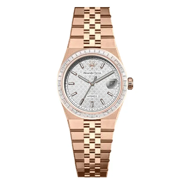 Đồng Hồ Nam Alexander Ferros 8181R/022 Màu Vàng Hồng