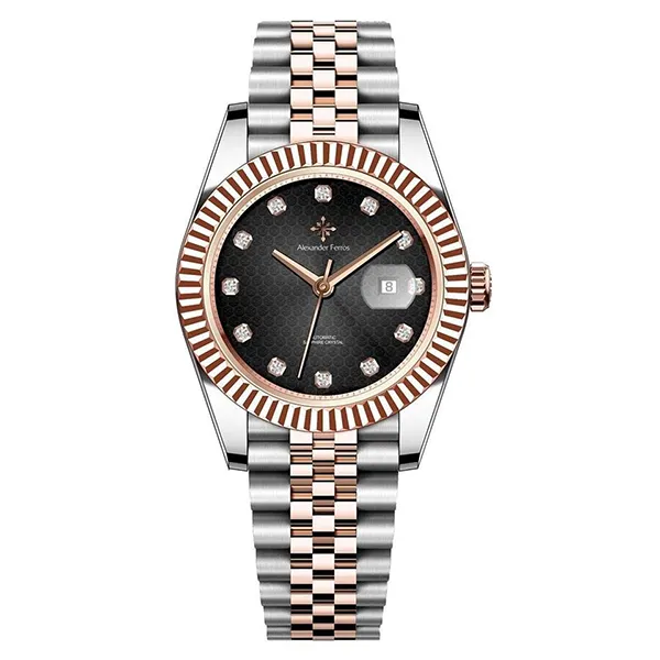 Đồng Hồ Nam Alexander Ferros 8192D/01 Màu Đen - Bạc