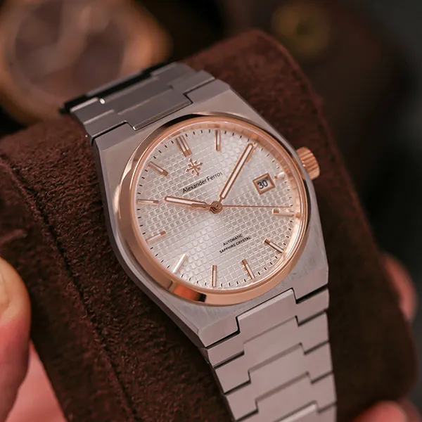 Đồng Hồ Nam Alexander Ferros Automatic 5052D-02 38mm Màu Bạc