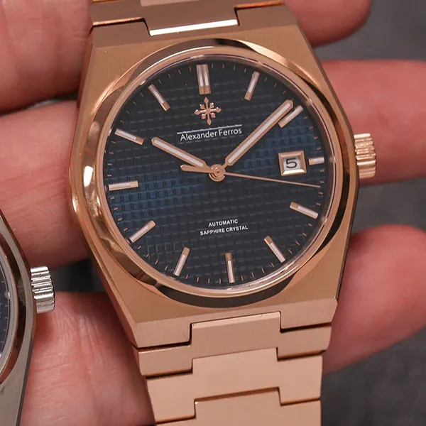 Đồng Hồ Nam Alexander Ferros Automatic 5052R-05 38mm Màu Vàng Hồng