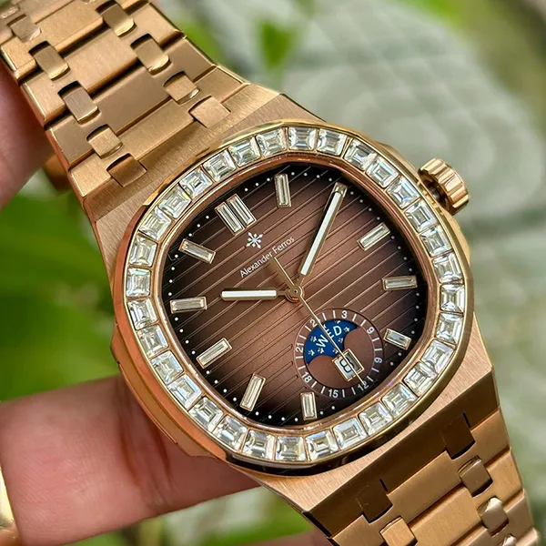 Đồng Hồ Nam Alexander Ferros Automatic 6111R-08 42.5mm Màu Vàng Hồng