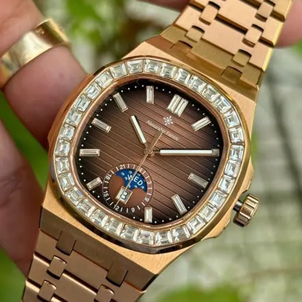 Đồng Hồ Nam Alexander Ferros Automatic 6111R-08 42.5mm Màu Vàng Hồng