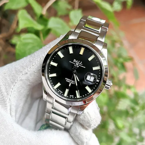 Đồng Hồ Nam Ball Engineer III Marvelight Chronometer 40mm NM2026C-S27C-BK Màu Bạc Đen