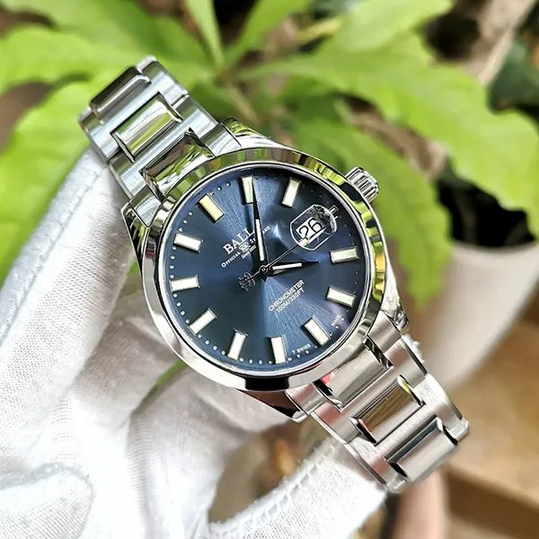 Đồng Hồ Nam Ball Watch Company Engineer III Marvelight Chronometer Limited Edition NM2026C-S27C-BE Màu Bạc Xanh