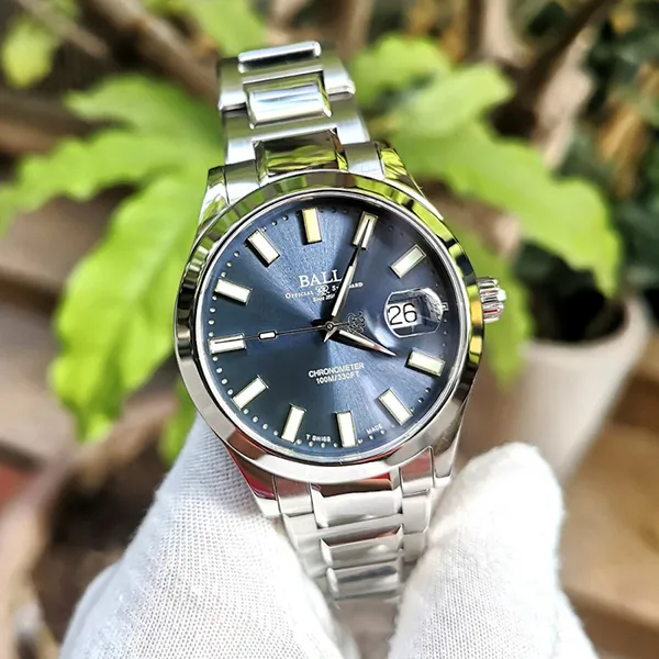 Đồng Hồ Nam Ball Watch Company Engineer III Marvelight Chronometer Limited Edition NM2026C-S27C-BE Màu Bạc Xanh