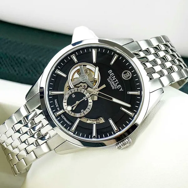 Đồng Hồ Nam Bentley Mặt Hề BL1831-25MWBI-AMS-D Màu Bạc Đen