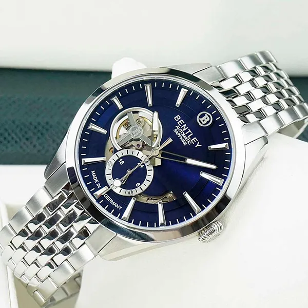 Đồng Hồ Nam Bentley Mặt Hề BL1831-25MWNI-AMS-X Màu Bạc Xanh