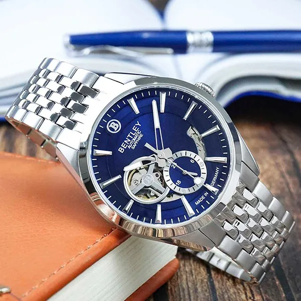 Đồng Hồ Nam Bentley Mặt Hề BL1831-25MWNI-AMS-X Màu Bạc Xanh