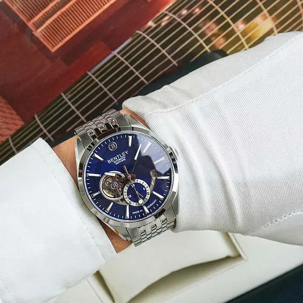 Đồng Hồ Nam Bentley Mặt Hề BL1831-25MWNI-AMS-X Màu Bạc Xanh