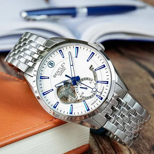 Đồng Hồ Nam Bentley Mặt Hề BL1831-25MWWI-AMS-T Màu Bạc Trắng