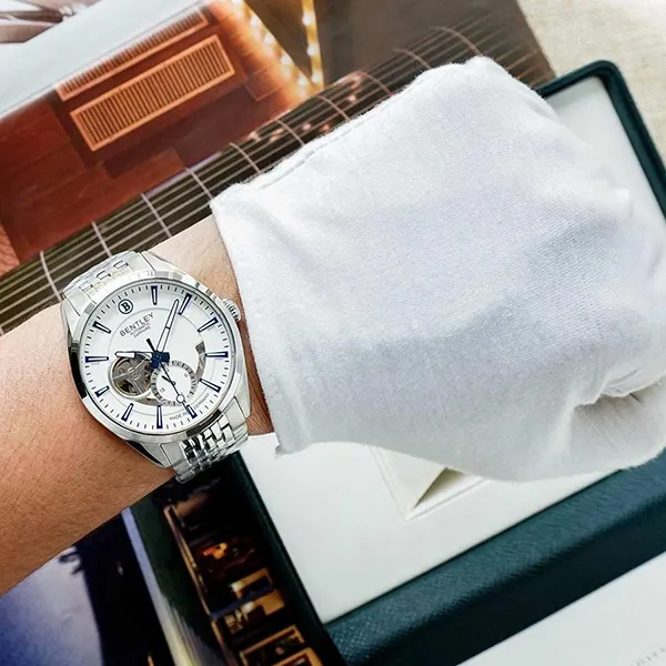 Đồng Hồ Nam Bentley Mặt Hề BL1831-25MWWI-AMS-T Màu Bạc Trắng