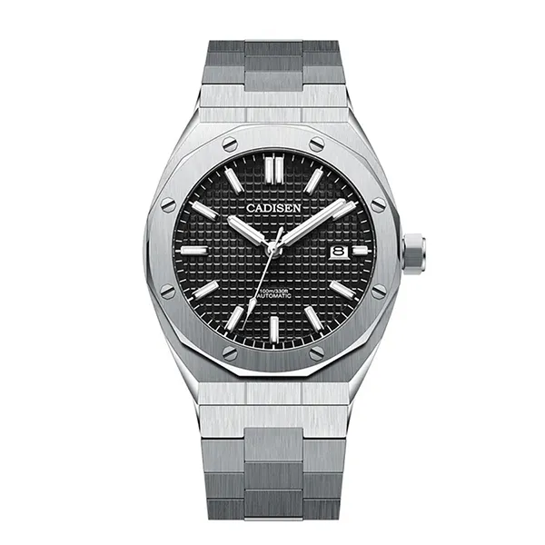 Đồng Hồ Nam Cadisen Casual Mechanical Man Watch C8193G-T2 Màu Bạc/Đen