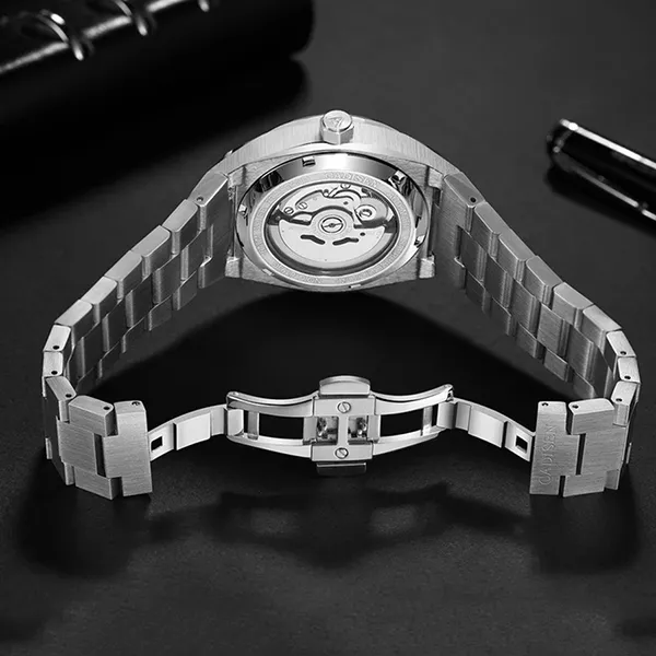 Đồng Hồ Nam Cadisen Casual Mechanical Man Watch C8193G-T2 Màu Bạc/Đen