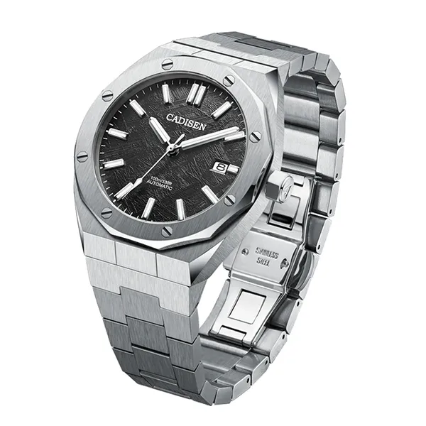 Đồng Hồ Nam Cadisen Casual Mechanical Man Watch C8193G-T3 Màu Bạc/Đen