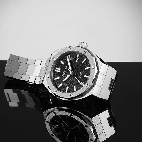 Đồng Hồ Nam Cadisen Casual Mechanical Man Watch C8193G-T3 Màu Bạc/Đen