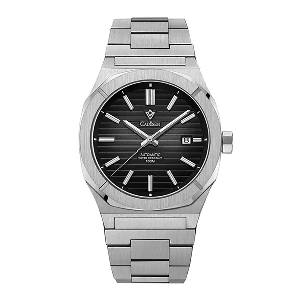 Đồng Hồ Nam Cadisen Casual Mechanical Man Watch C8200G-T2 Màu Bạc/Đen