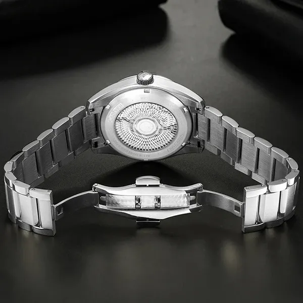 Đồng Hồ Nam Cadisen Casual Mechanical Man Watch C8227G-T2 Màu Bạc/Xanh Lá