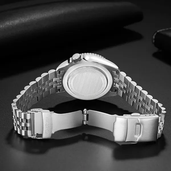 Đồng Hồ Nam Cadisen Diver Mechanical Man Watch C8220G-T3 Màu Bạc/Cam