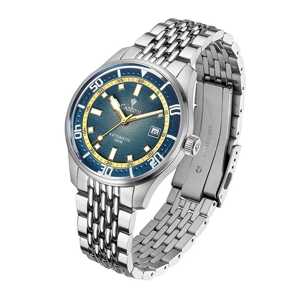 Đồng Hồ Nam Cadisen Watch C8244G-T1 Màu Xanh Bạc