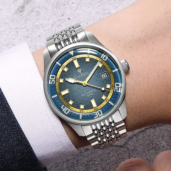 Đồng Hồ Nam Cadisen Watch C8244G-T1 Màu Xanh Bạc