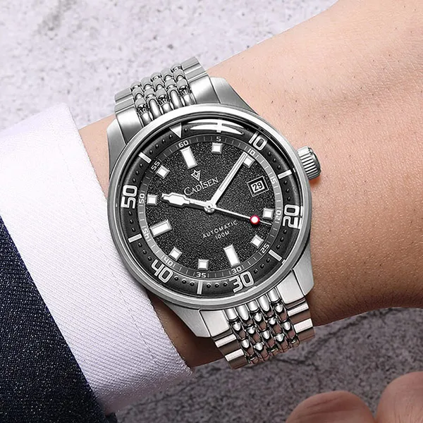 Đồng Hồ Nam Cadisen Watch C8244G-T2 Màu Đen Bạc