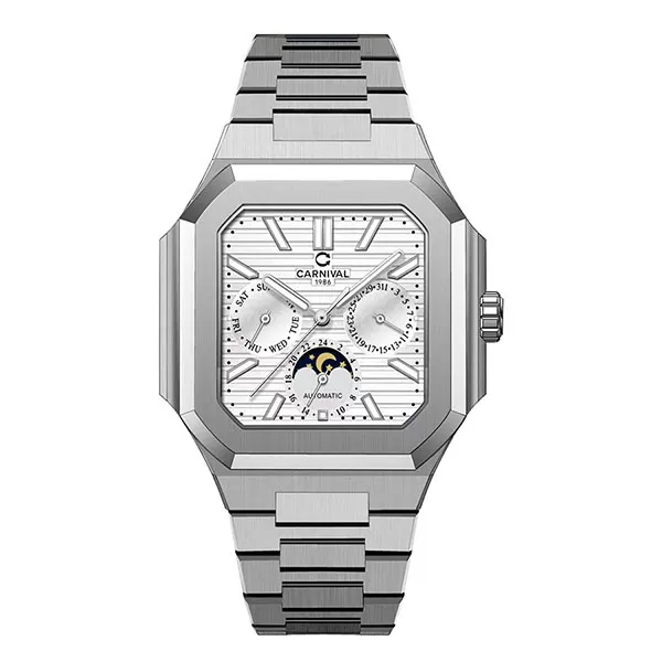 Đồng Hồ Nam Carnival 8187G-VT-T Màu Bạc