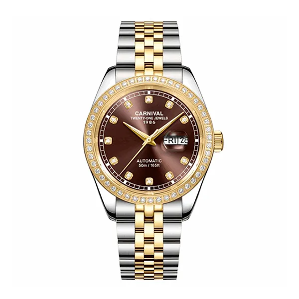 Đồng Hồ Nam Carnival Automatic Watch 8131G2-CV-N Màu Nâu Vàng