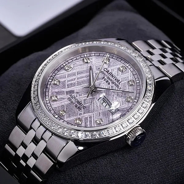 Đồng Hồ Nam Carnival Automatic Watch 8131G2-VT-TT Màu Bạc
