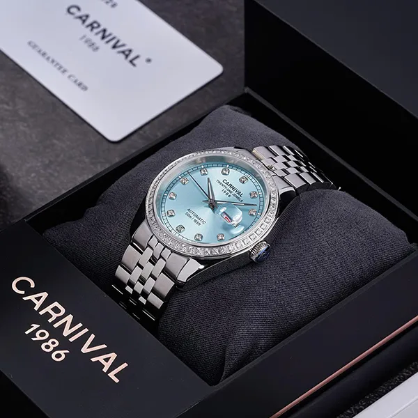 Đồng Hồ Nam Carnival Automatic Watch 8131G2-VT-XT Màu Xanh Dương
