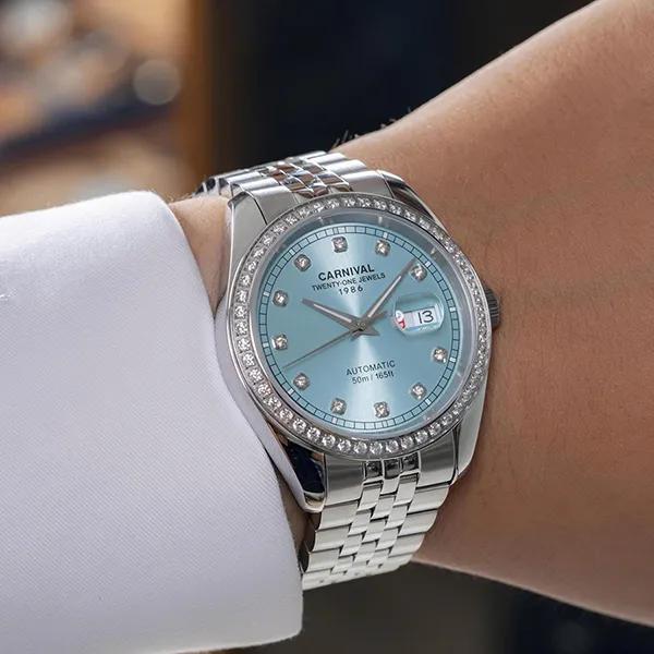 Đồng Hồ Nam Carnival Automatic Watch 8131G2-VT-XT Màu Xanh Dương