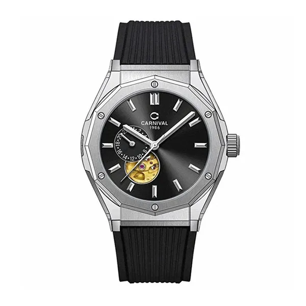 Đồng Hồ Nam Carnival Automatic Watch 8189G-VT-DCS-D Màu Đen