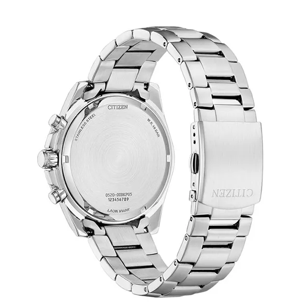 Đồng Hồ Nam Citizen Chronograph Quartz Blue Dial Watch AN8230-59L Màu Bạc