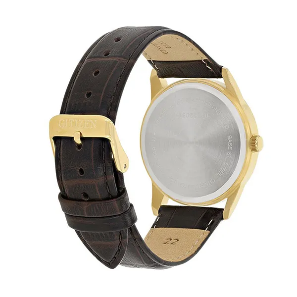 Đồng Hồ Nam Citizen Quartz Watch BI5002-14A Màu Nâu/Vàng