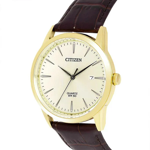 Đồng Hồ Nam Citizen Quartz Watch BI5002-14A Màu Nâu/Vàng