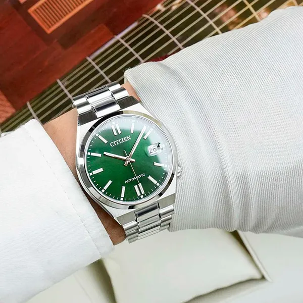 Đồng Hồ Nam Citizen Tsuyosa NJ0200-50X Màu Bạc Xanh